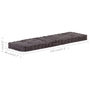 Voir la diapositive 6 : VIDAXL Coussin de plancher de palette Coton 120x40x7 cm Anthracite