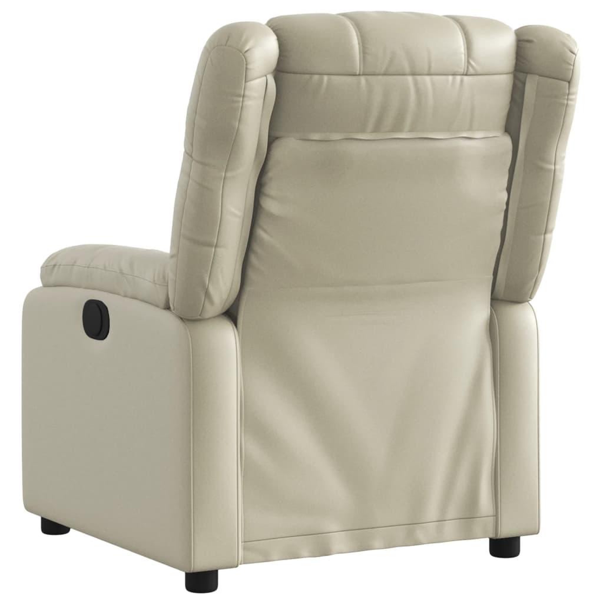 Voir la diapositive 5 : VIDAXL Fauteuil inclinable electrique Creme Similicuir