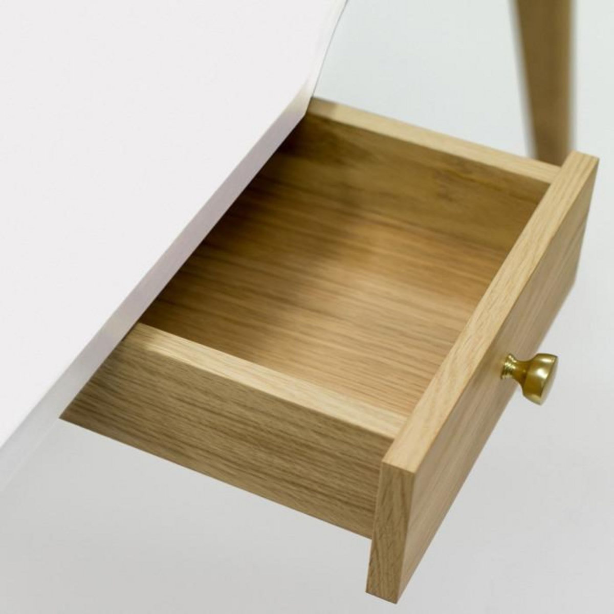 Paris Prix Bureau Design 2 Tiroirs  Nice  140cm Chêne & Blanc