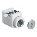 CENTRALE BRICO Lot de 2 loqueteaux magnétiques plastique HETTICH, L.27 x l.16 mm