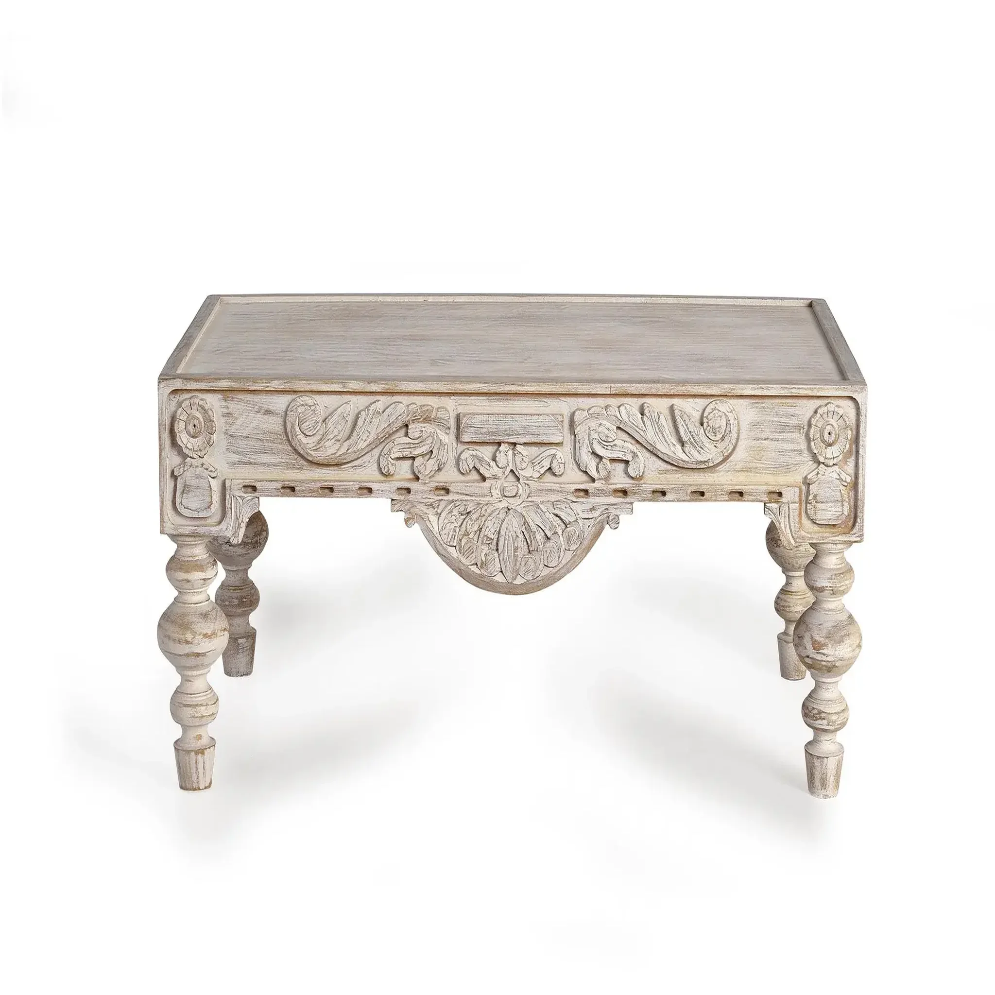 GINER Y COLOMER SL Table basse en bois de manguier 110 cm style rustique contemporain