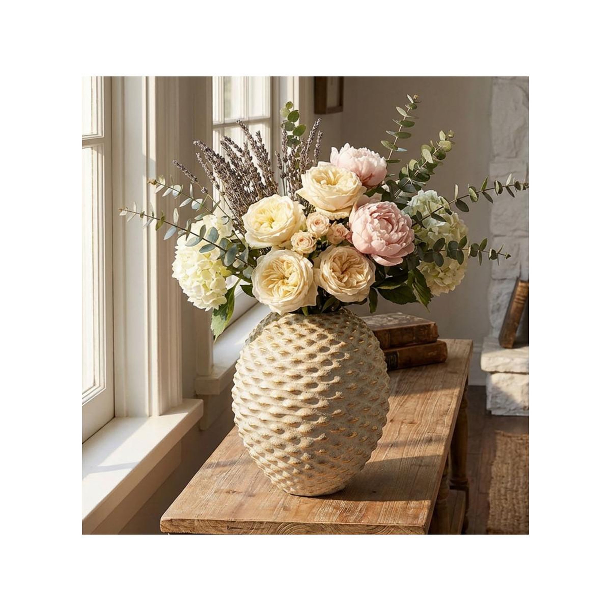 Voir la diapositive 3 : Paris Prix Vase design en céramique  pepipas  28cm gris & or