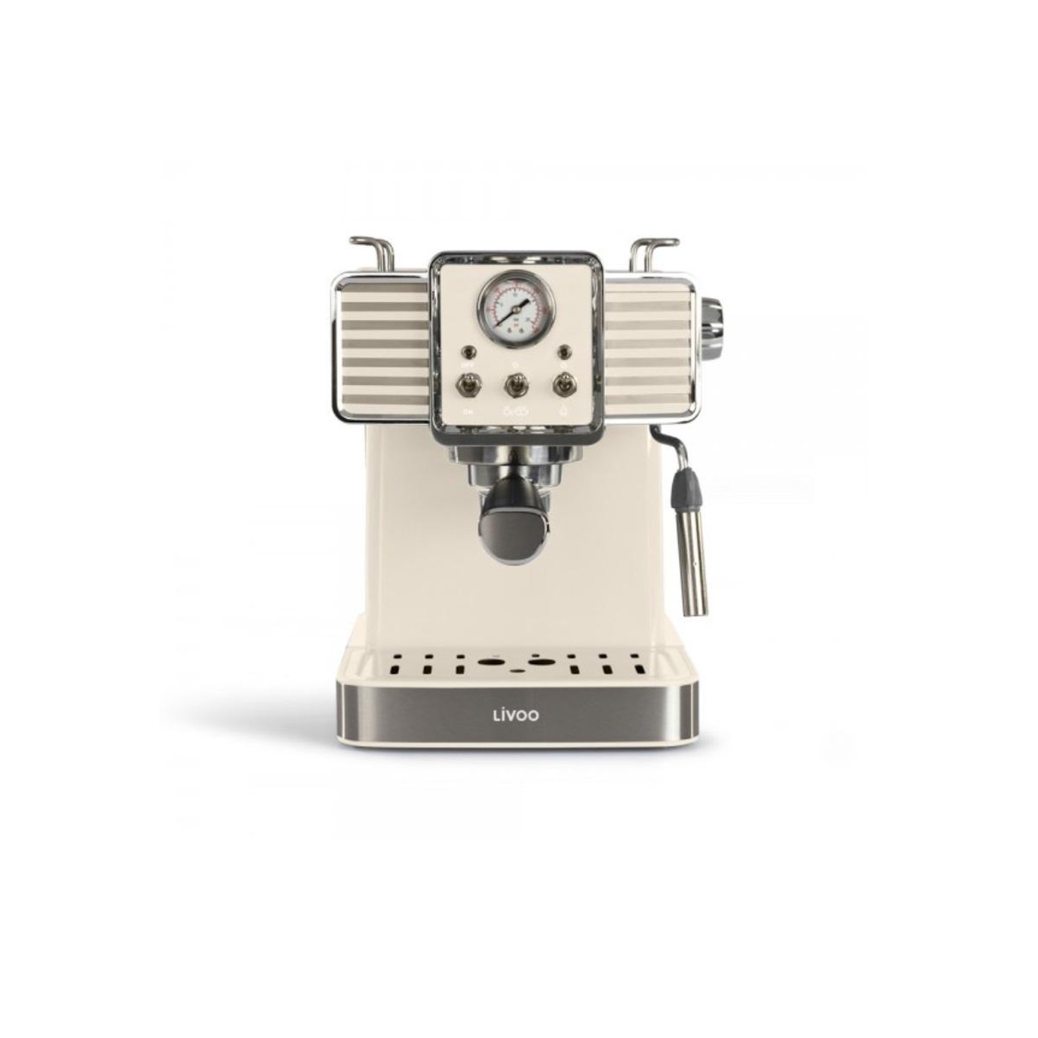 Voir la diapositive 3 : LIVOO Machine à expresso 15bars crème - dod174c