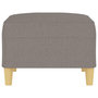 Voir la diapositive 4 : VIDAXL Repose-pied Taupe 70x55x41 cm Tissu