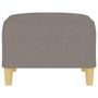Voir la diapositive 4 : VIDAXL Repose-pied Taupe 70x55x41 cm Tissu