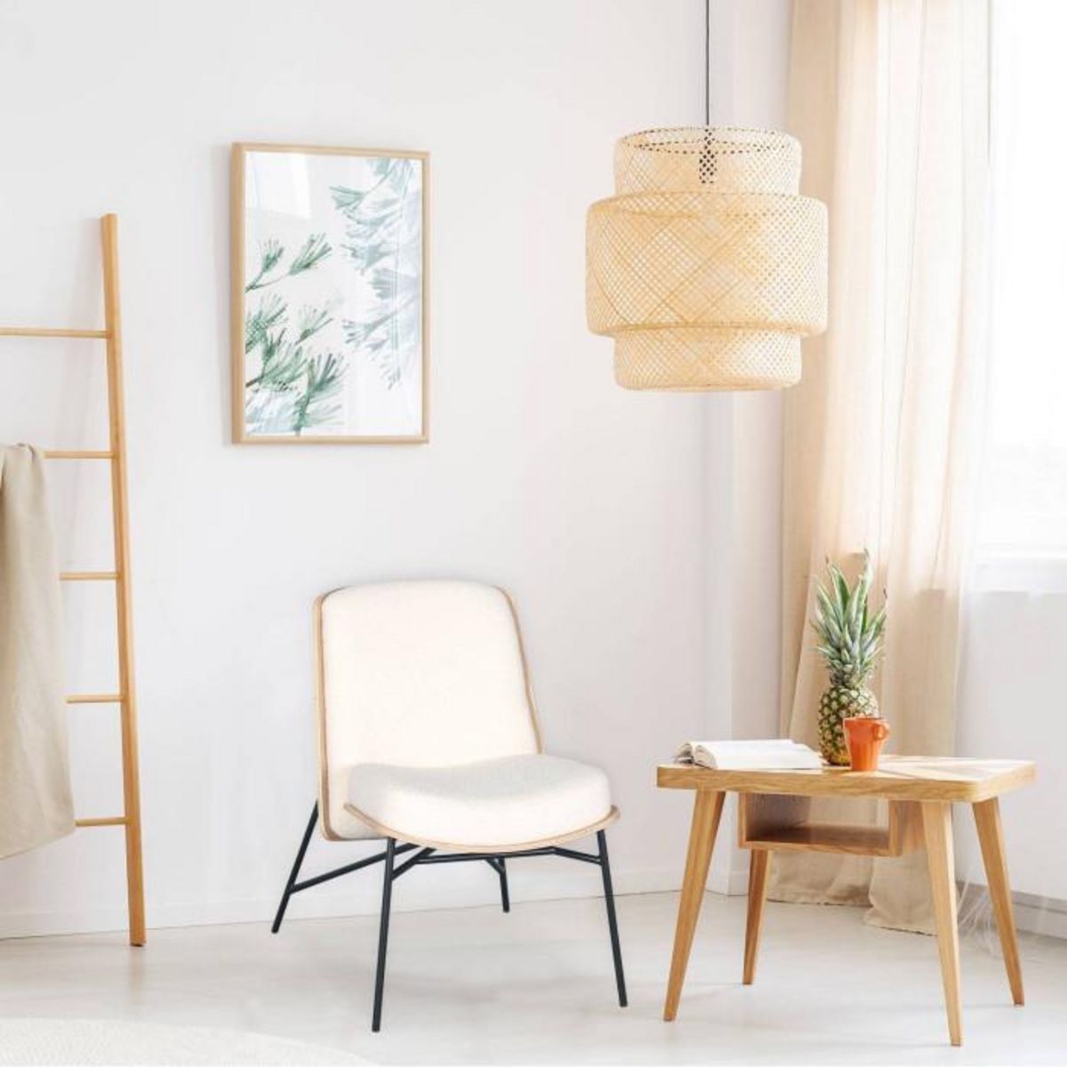 Paris Prix Fauteuil Design Bouclette  Vincente  80cm Crème