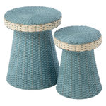 Paris Prix Lot de 2 Table d'Appoint  Barbarra  46cm Bleu