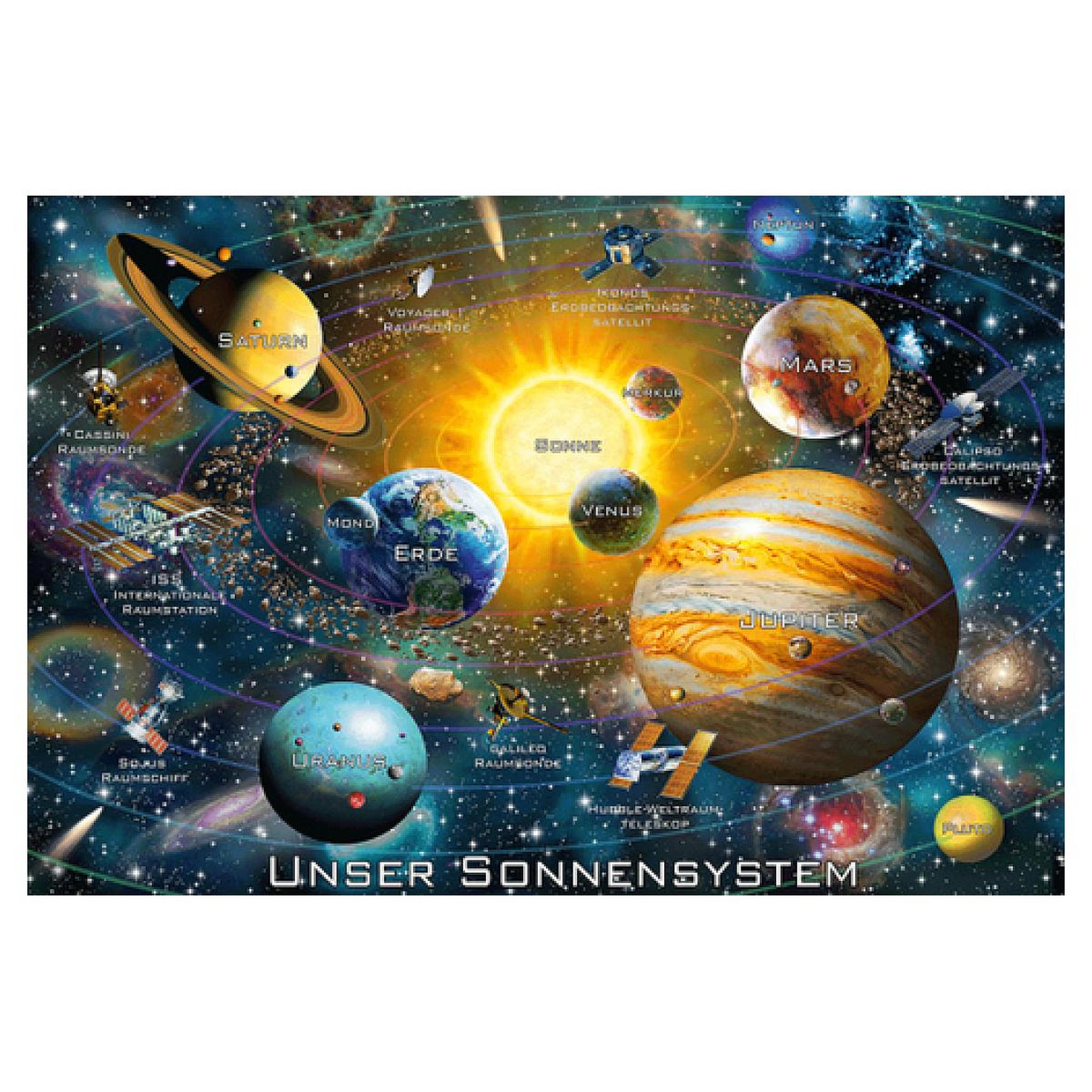 Voir la diapositive 2 : Schmidt Spiele 200 pcs Puzzle Notre système solaire,