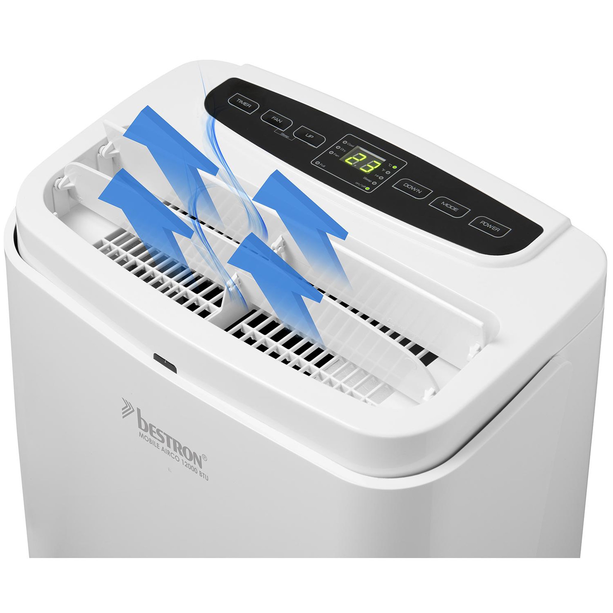 Voir la diapositive 3 : Bestron Climatiseur mobile monobloc 3500w 45m2 - AAC12000
