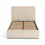 Voir la diapositive 1 : BEST MOBILIER Goyave - lit coffre - 160x200 - en velours côtelé - sommier inclus