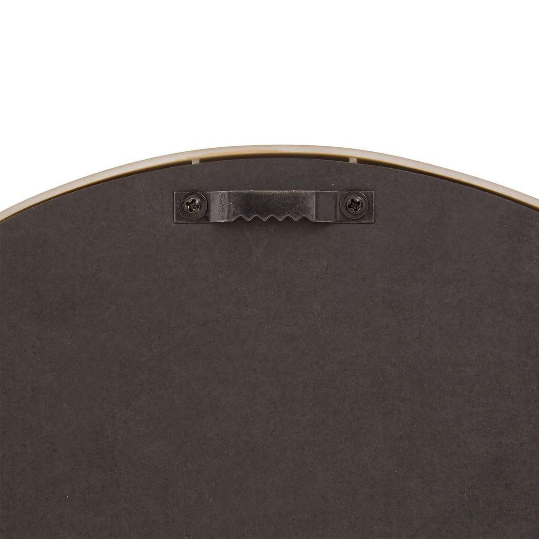 Voir la diapositive 3 : ATMOSPHERA Miroir mural organique  reza  33cm beige