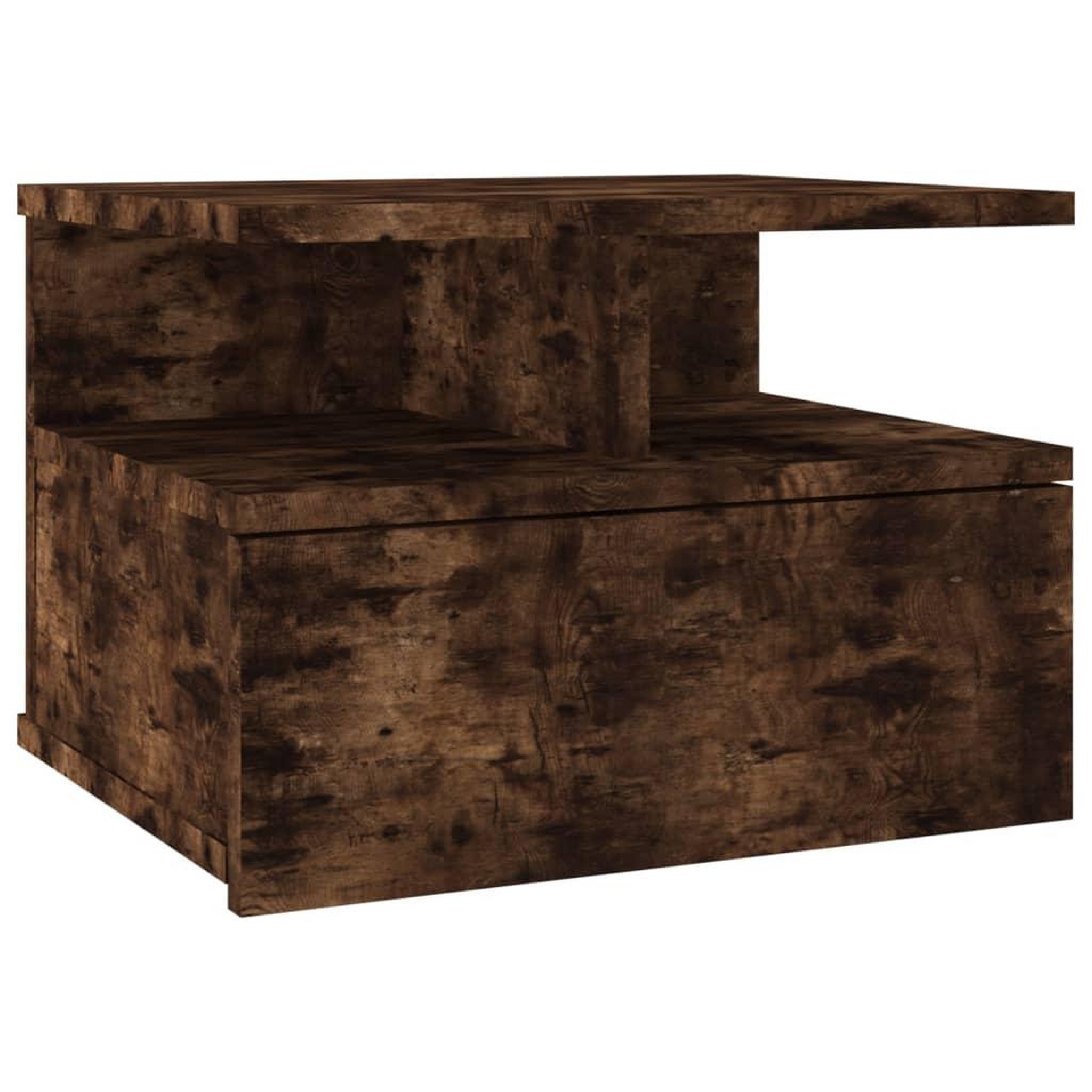 Voir la diapositive 4 : VIDAXL Tables de chevet flottantes 2 pcs Chene fume Bois d'ingenierie