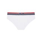 FILA Culotte femme ceinture bicolore Uni FU6112. Coloris disponibles : Blanc