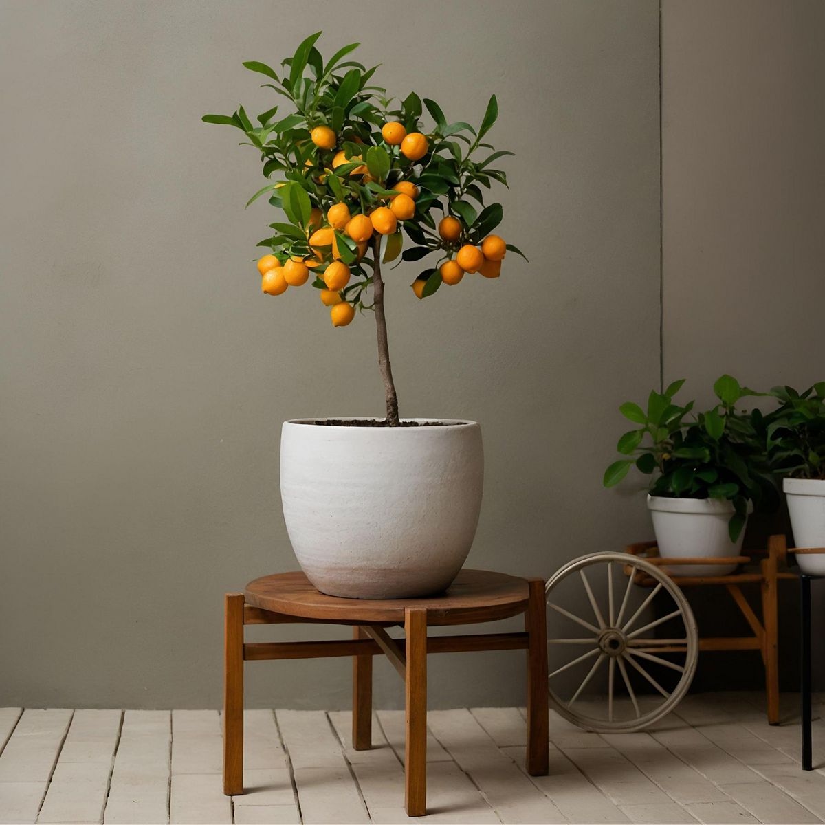 PLANT IN A BOX Citronnier - Citrus mitis 'Calamondin' - Hauteur 55-65cm - ⌀19cm
