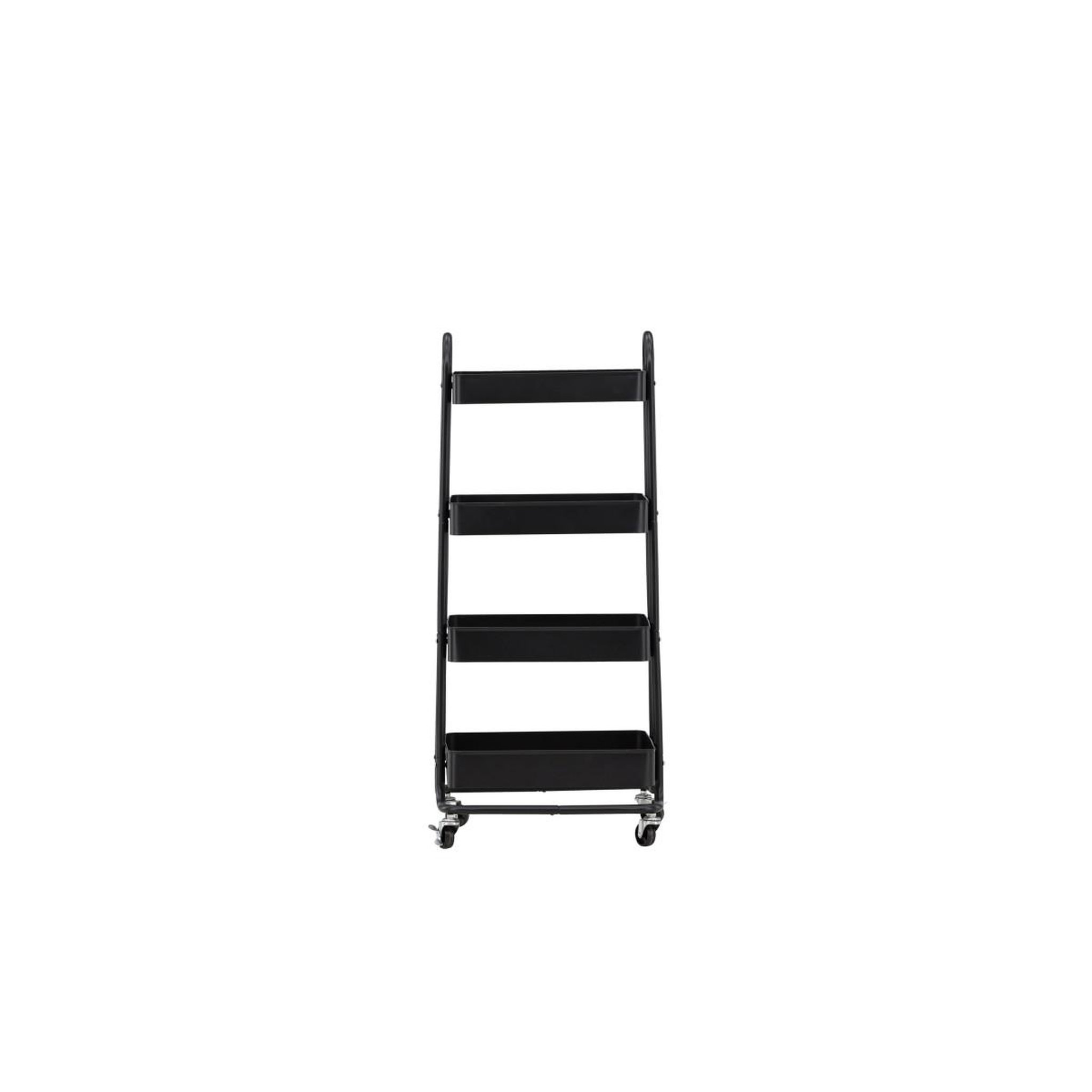 Voir la diapositive 4 : Paris Prix Étagère 4 niveaux en métal  manaus  104cm noir
