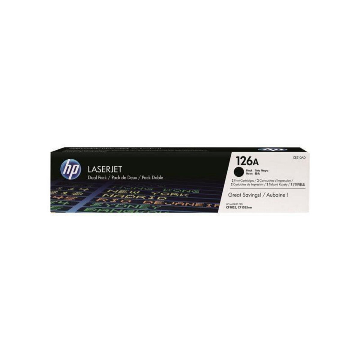 HP HP Cartouche de toner 126A - Pack de 2 - Noir