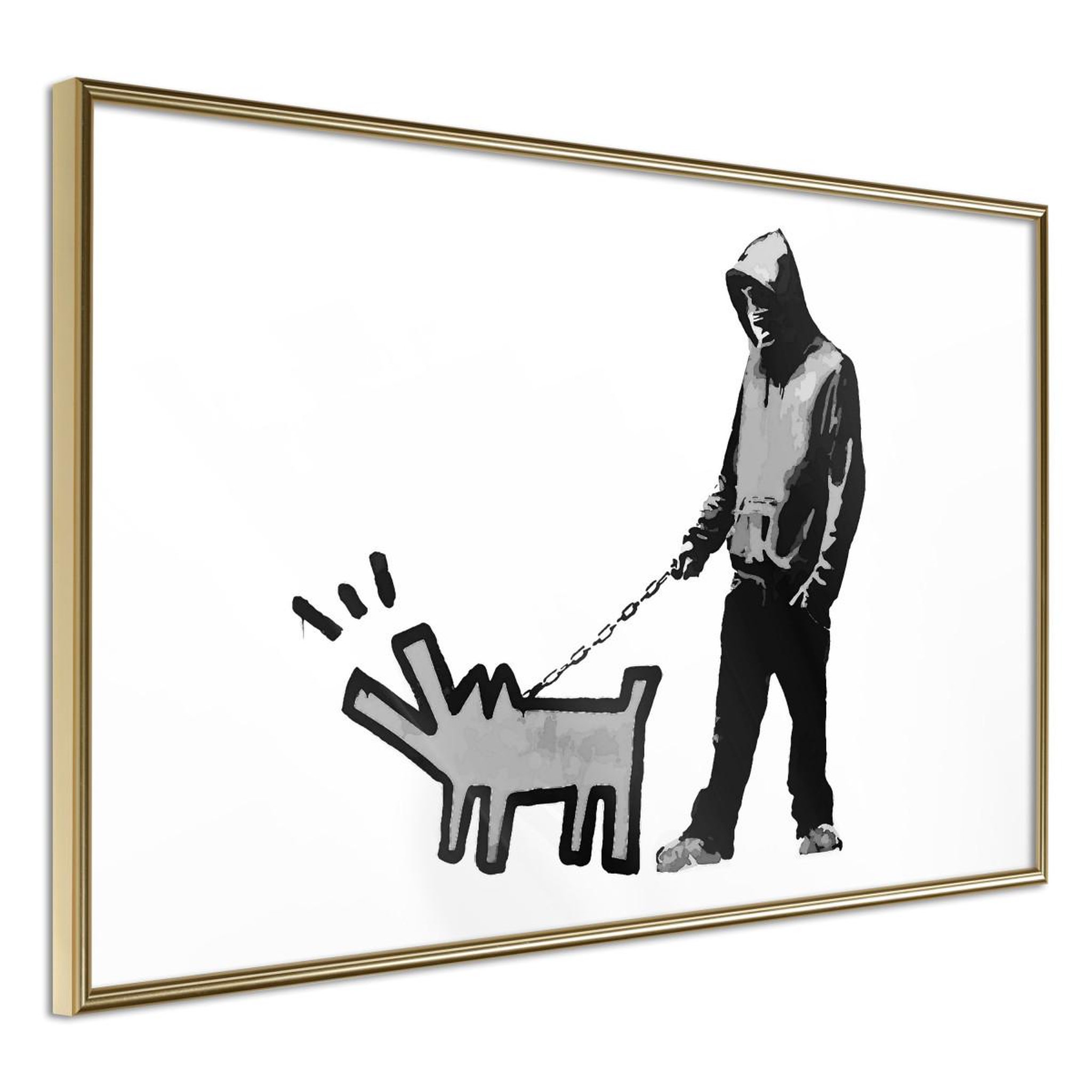 Paris Prix Affiche murale encadrée  banksy choose your weapon