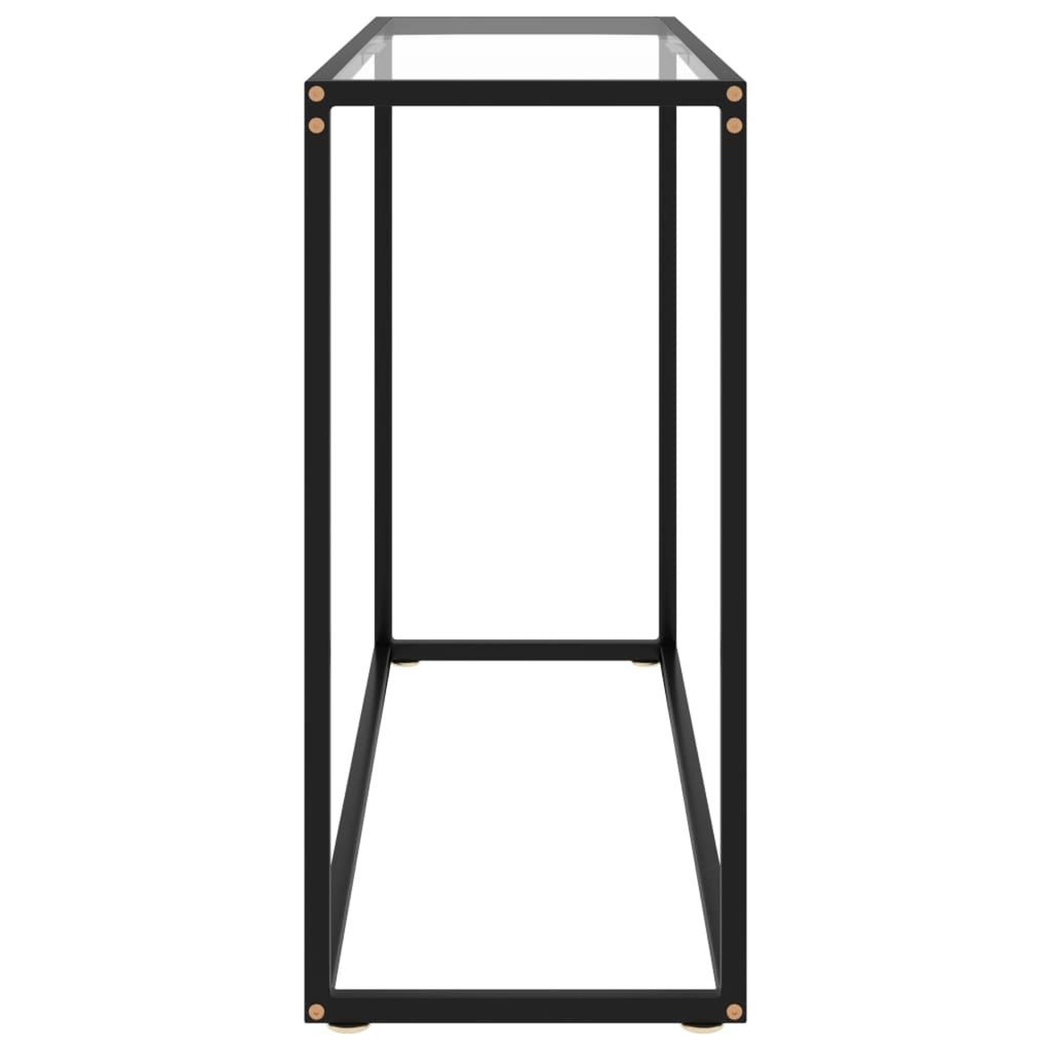 Voir la diapositive 3 : VIDAXL Table console Transparent 100x35x75 cm Verre trempe