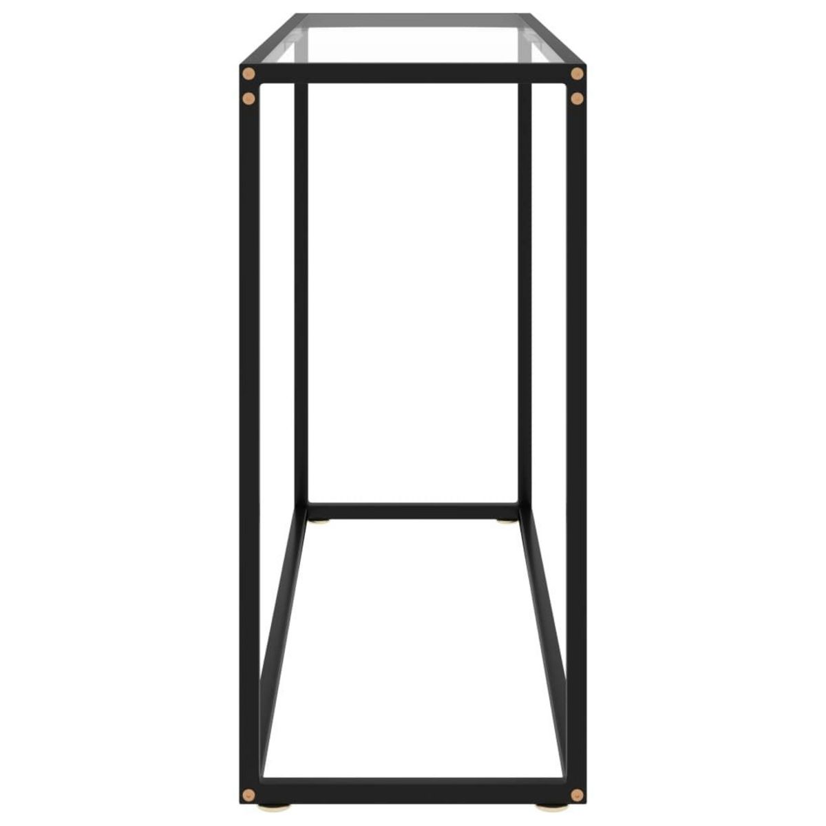 VIDAXL Table console Transparent 100x35x75 cm Verre trempe