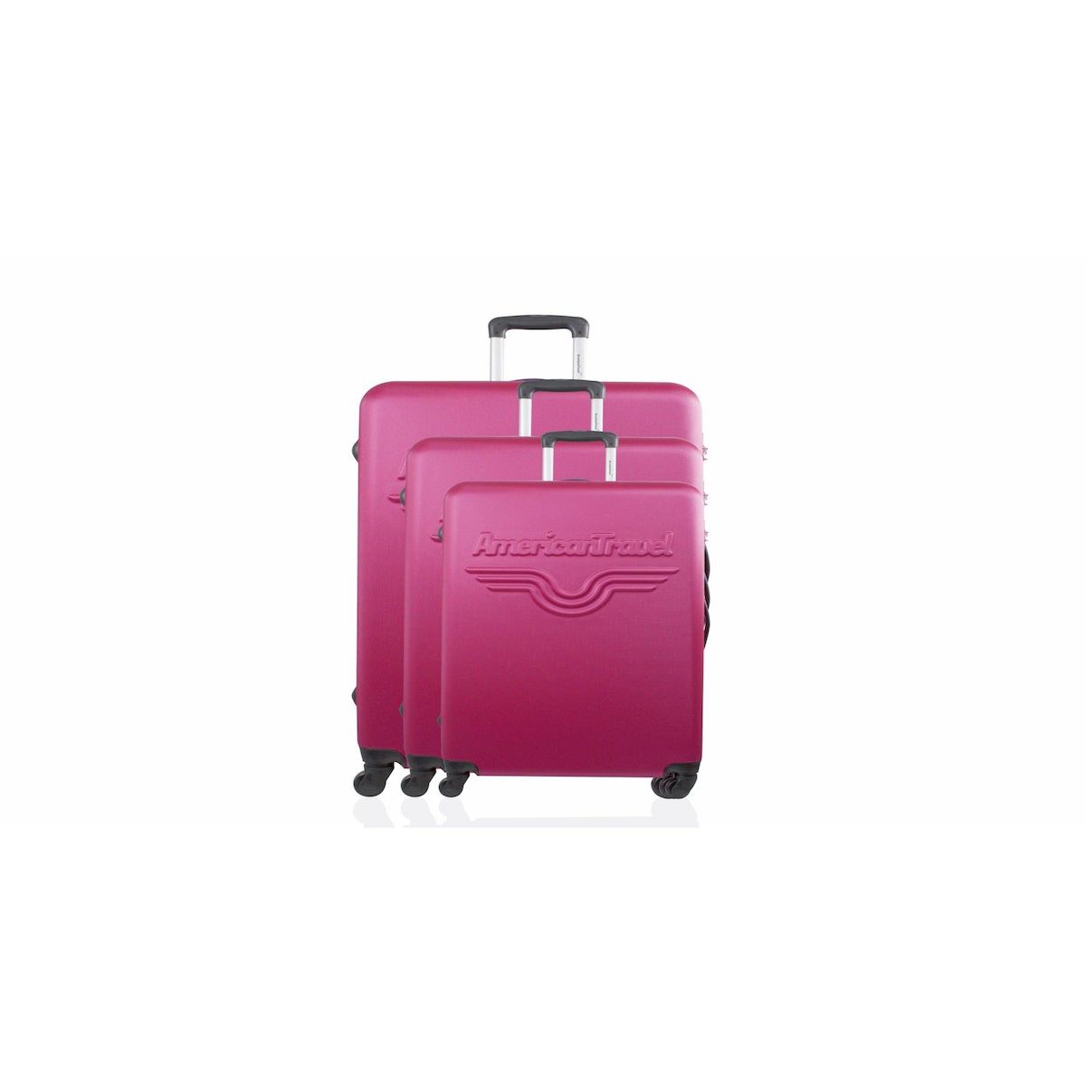 AMERICAN TRAVEL AMERICAN TRAVEL - Set de 3 Valises CHELSEA 75 cm 4 Roues