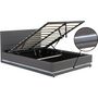 Voir la diapositive 3 : Habitat et Jardin Lit LED avec coffre  Anastasia  - 160 x 200 - Gris foncé