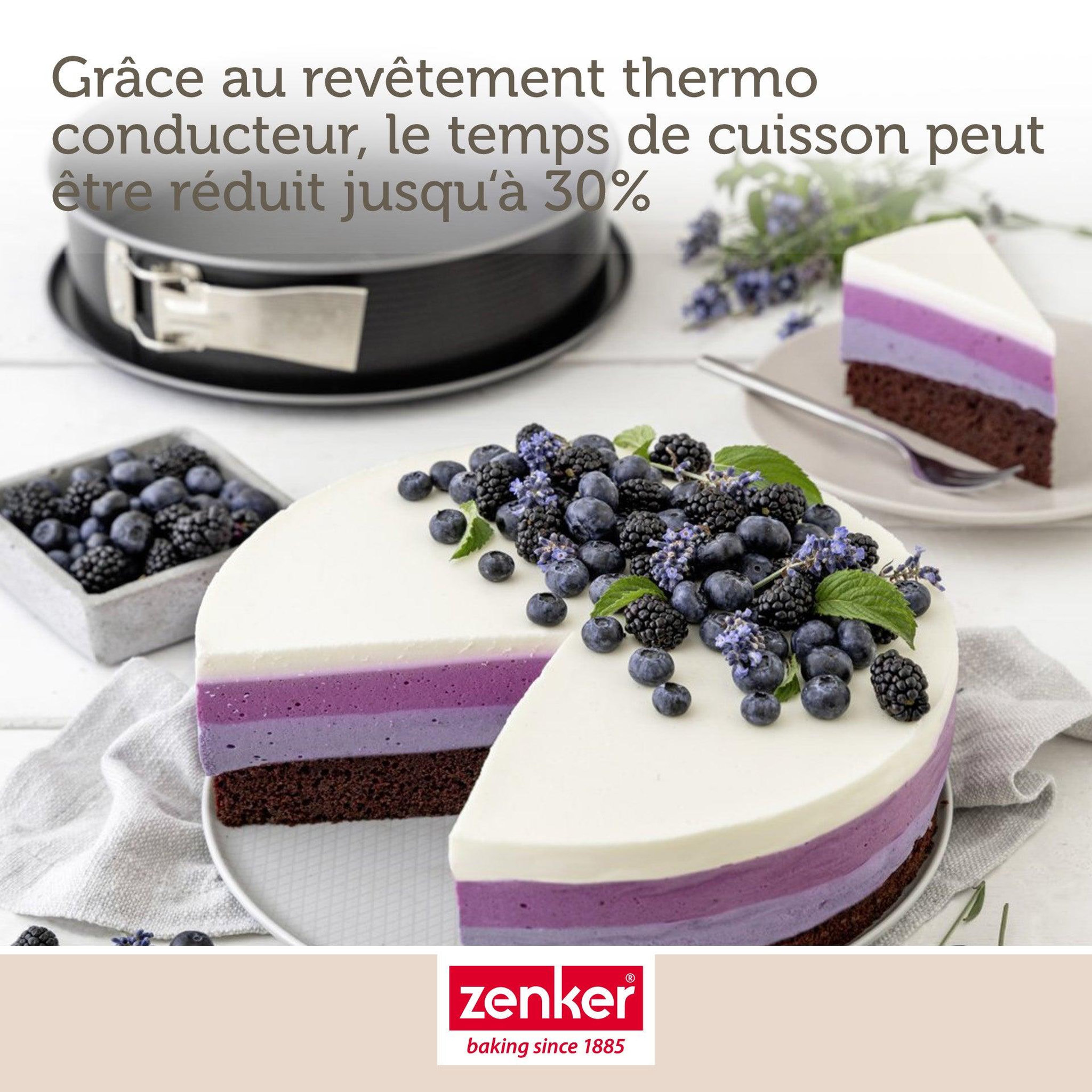 Voir la diapositive 5 : ZENKER Moule à manqué à charnière en acier 28 cm zenker energy