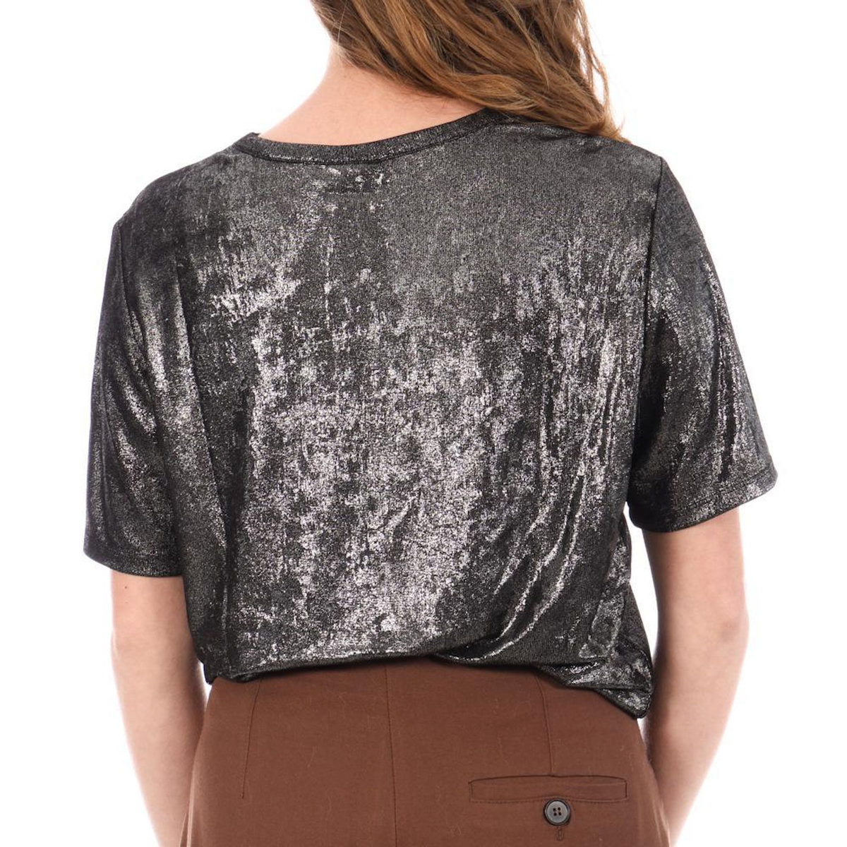 JACQUELINE DE YONG T-Shirt Noir Femme JDY Panther
