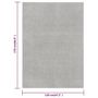 Voir la diapositive 6 : VIDAXL Tapis a poils courts 120x170 cm Gris clair
