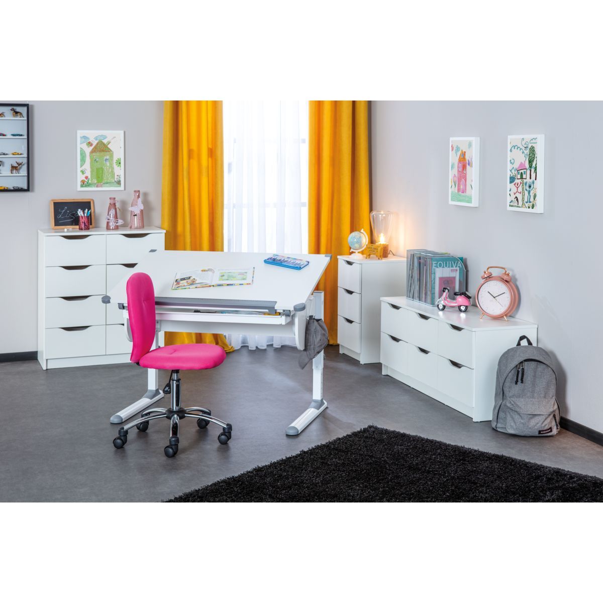 Commode meuble de rangement 3 tiroirs  FALONE