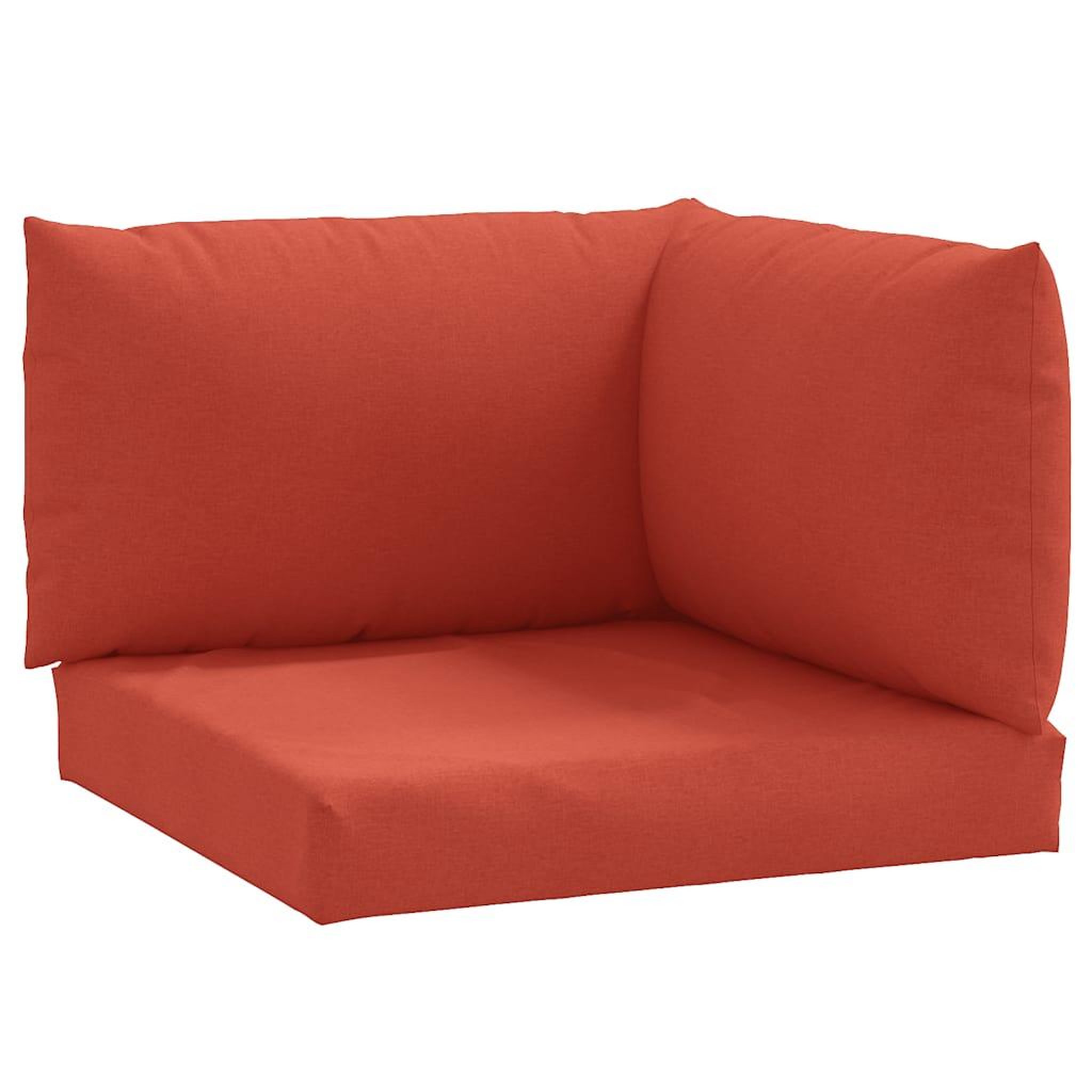 Voir la diapositive 2 : VIDAXL Coussins de palette lot de 3 rouge melange tissu