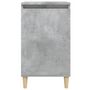 Voir la diapositive 5 : VIDAXL Table de chevet gris beton 40x35x70 cm bois d'ingenierie