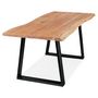Voir la diapositive 5 : Paris Prix Table de Repas  Azimato  200cm Naturel & Noir