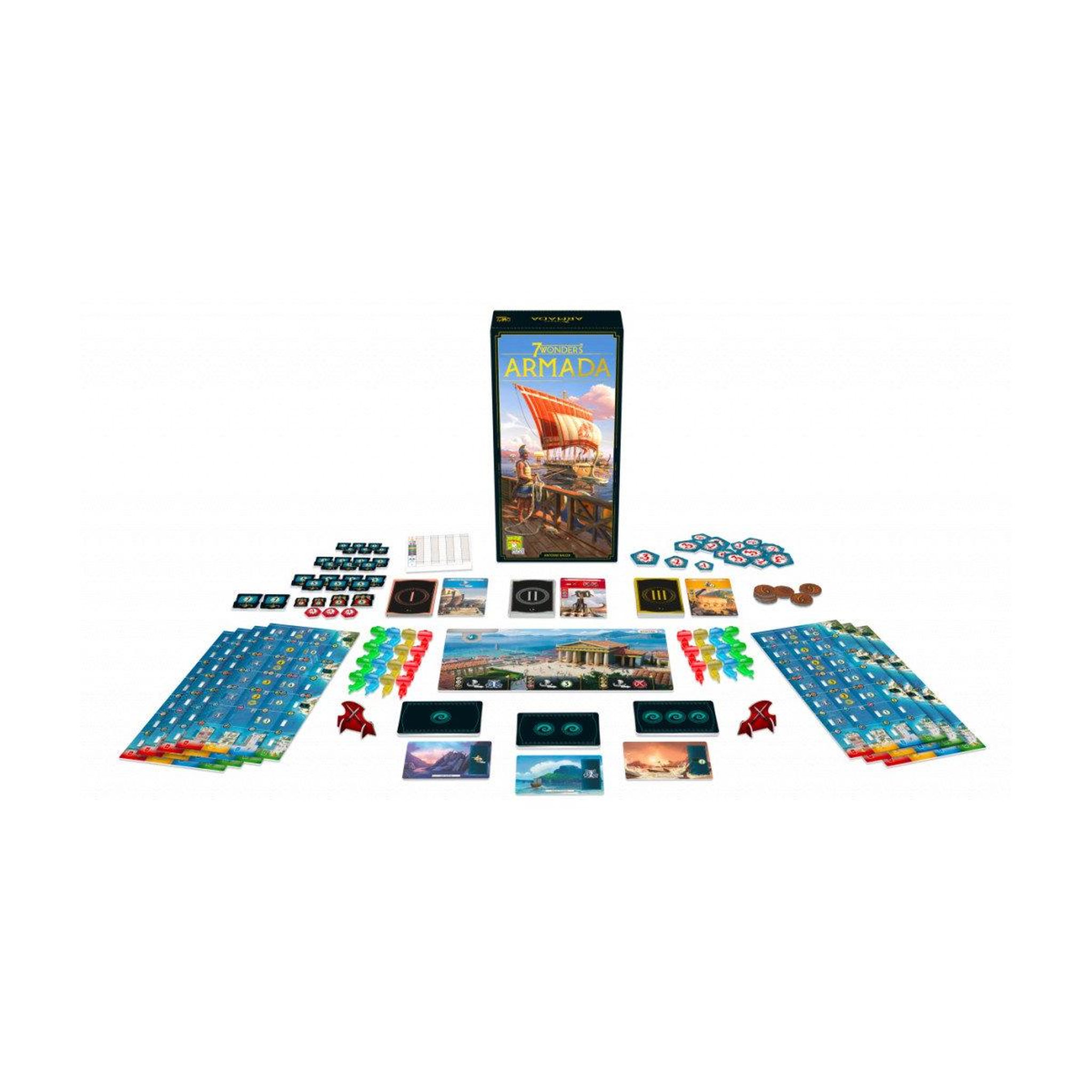 Voir la diapositive 2 : Asmodee 7 Wonders New Armada Extension