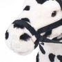 Voir la diapositive 3 : VIDAXL Jouet en peluche Cheval Noir et blanc XXL
