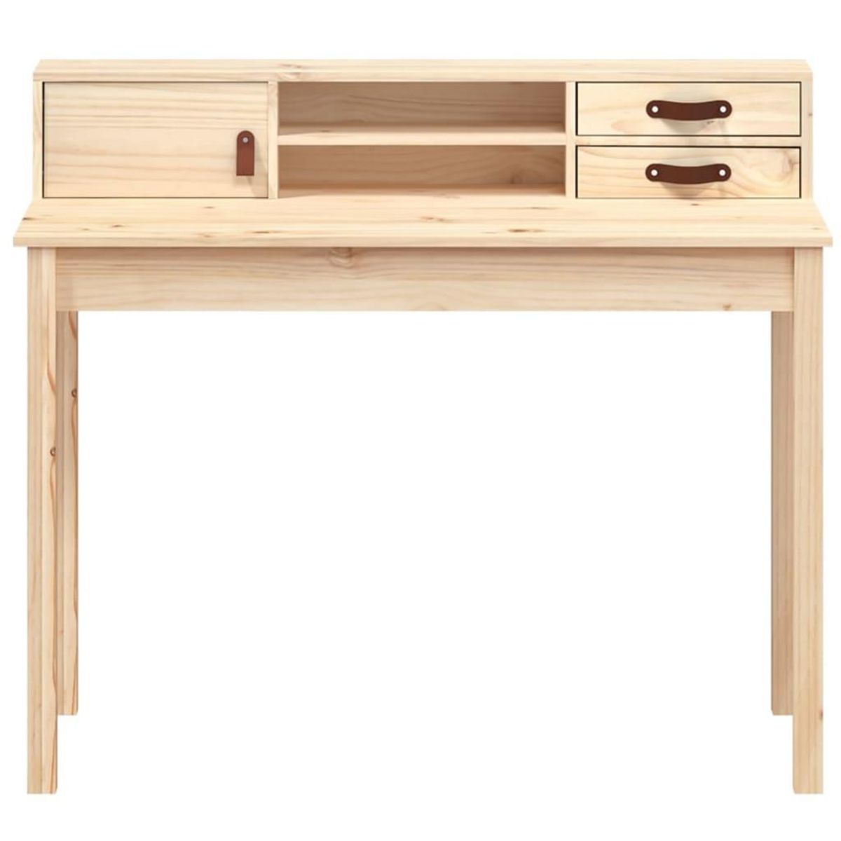 VIDAXL Bureau 110x50x93 cm Bois massif de pin