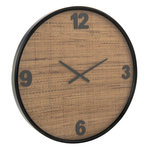 Paris Prix Horloge Murale en Rotin  Automn  80cm Marron