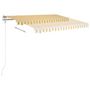 Voir la diapositive 4 : VIDAXL Auvent retractable automatique 350x250 cm Jaune et blanc