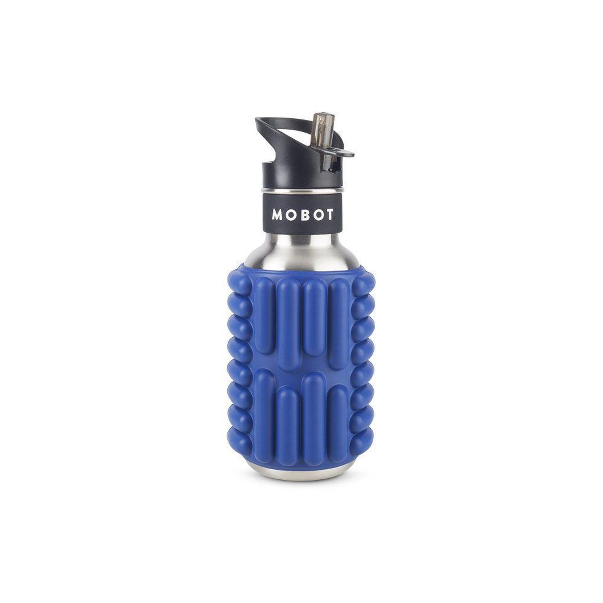 MOBOT Bouteille de sport - mobot - fonction 2 en 1 rouleau de massage - bleu