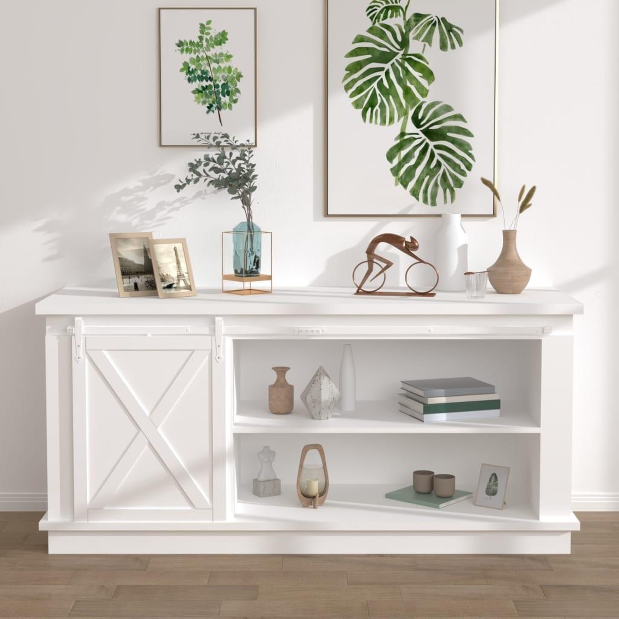 Voir la diapositive 1 : VIDAXL Kit mini de porte d'armoire coulissante Acier au carbone 200 cm