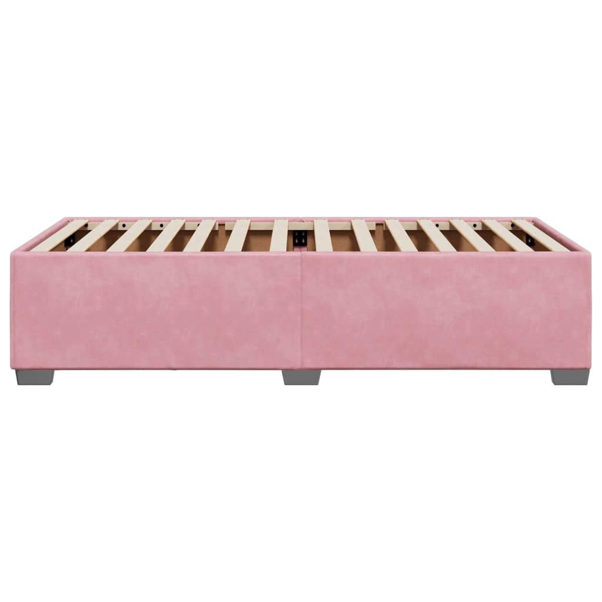 Voir la diapositive 5 : VIDAXL Cadre de lit sans matelas rose 90x190 cm velours