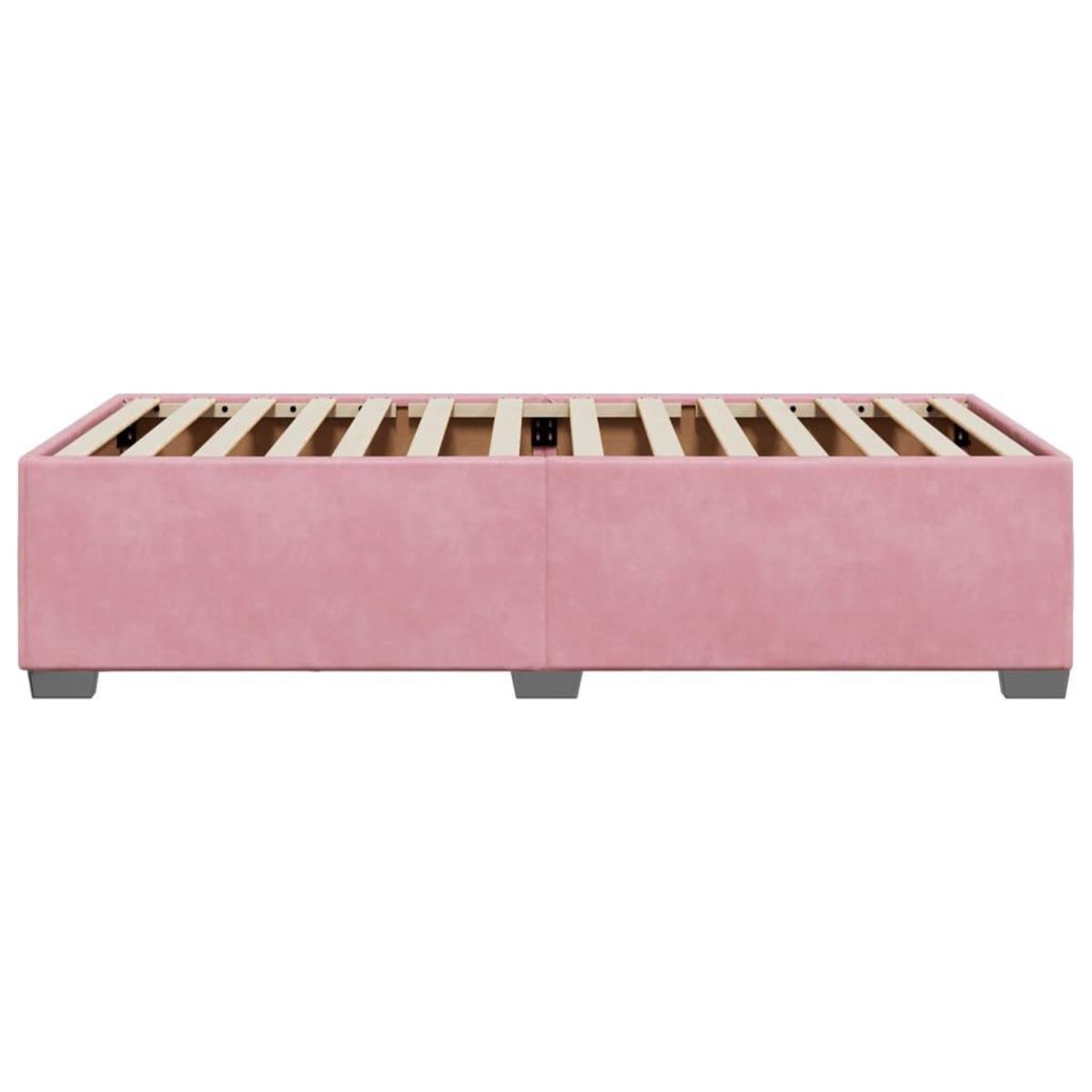 VIDAXL Cadre de lit sans matelas rose 90x190 cm velours