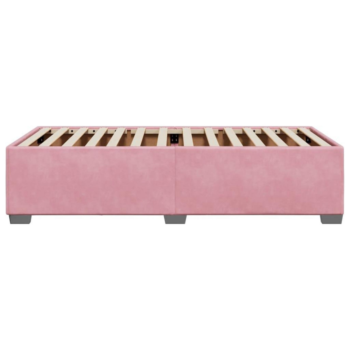 VIDAXL Cadre de lit sans matelas rose 90x190 cm velours