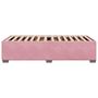 Voir la diapositive 5 : VIDAXL Cadre de lit sans matelas rose 90x190 cm velours