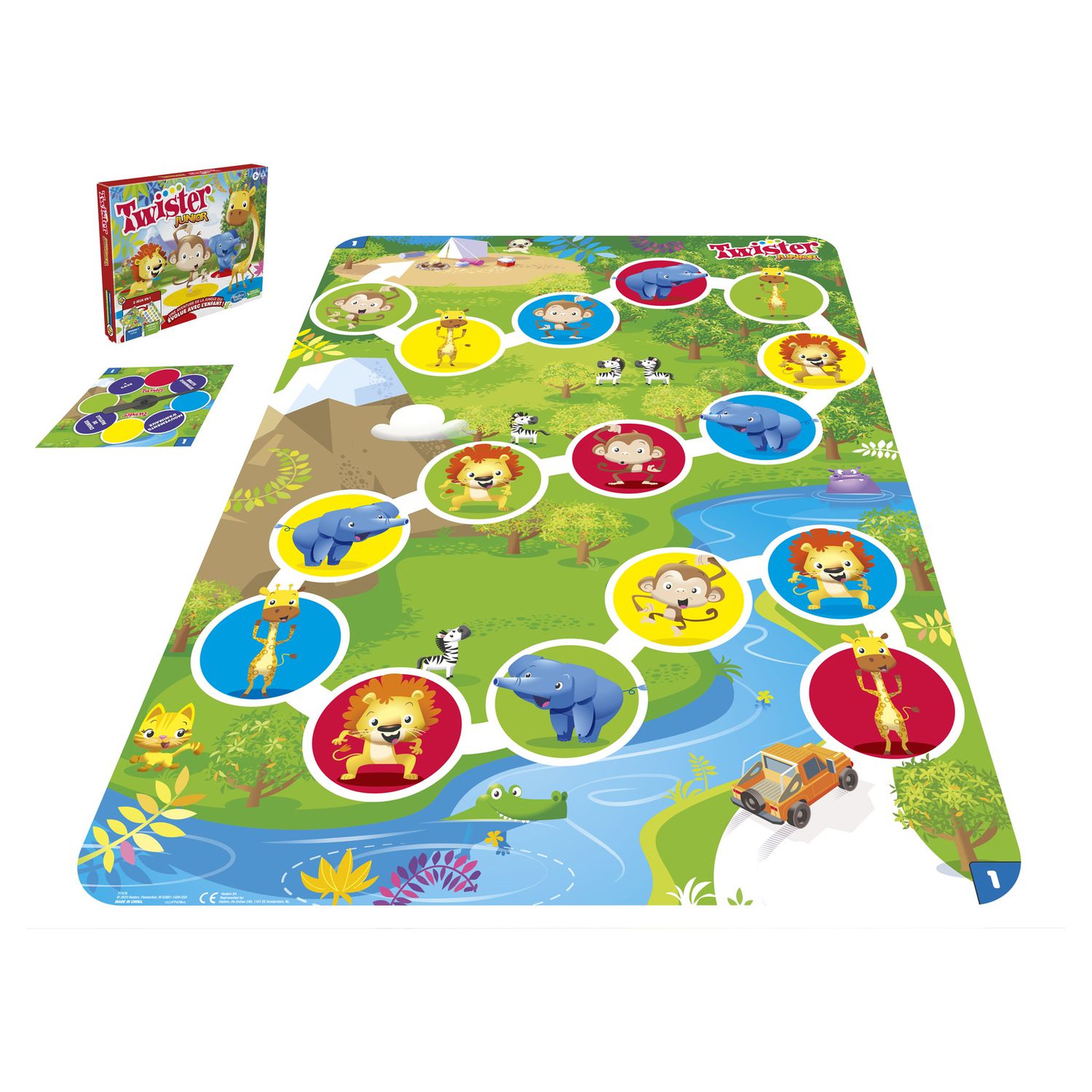 Voir la diapositive 4 : HASBRO Jeu Twister junior 