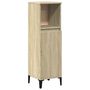 Voir la diapositive 2 : VIDAXL Armoire salle de bain chene sonoma 30x30x100 cm