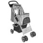 Voir la diapositive 2 : VIDAXL Poussette pliable pour chiens/chats Gris