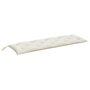 Voir la diapositive 5 : VIDAXL Coussins de banc de jardin lot de 2 creme melange tissu