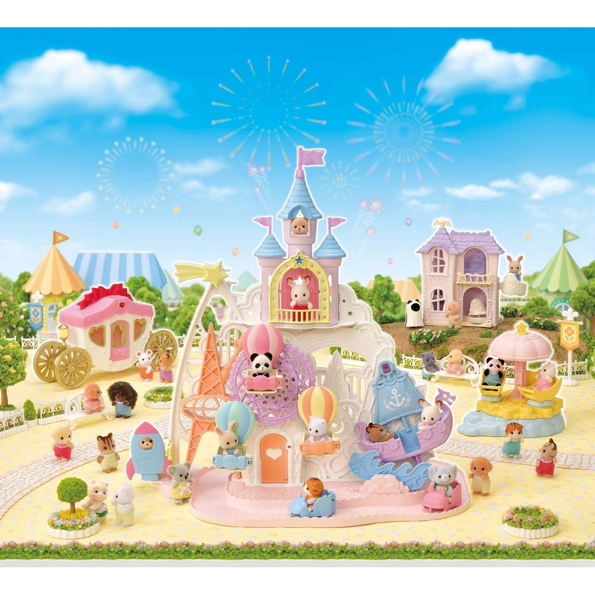 Sylvanian families Figurine - Le parc d'attraction féérique