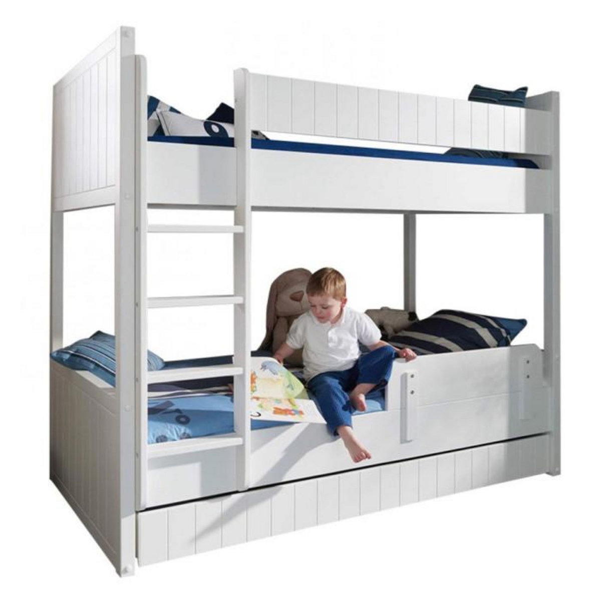 Paris Prix Lit Superposé  Robin  90x200cm Blanc