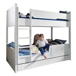 Paris Prix Lit Superposé  Robin  90x200cm Blanc